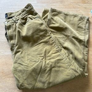 Urban outfitters wide leg mustard yellow corduroy pants.